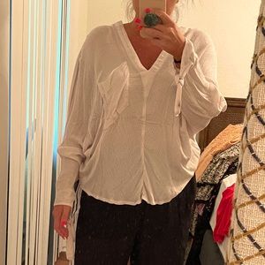 Free People light pink blouse